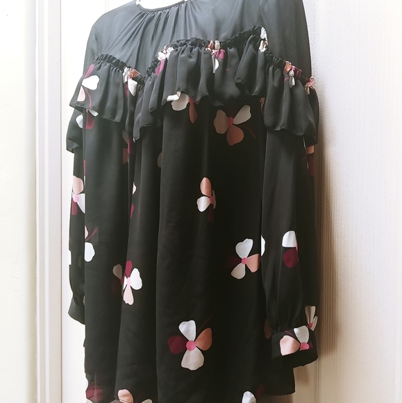 NWT KATE SPADE DUST BUDS RUFFLE BLOUSE - Picture 5 of 9